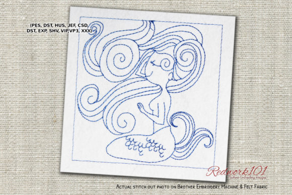 Long Mermaid Hair Machine Embroidery Review