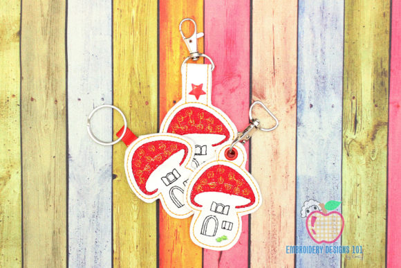 Mushroom House ITH Keyfob Review for Apparel